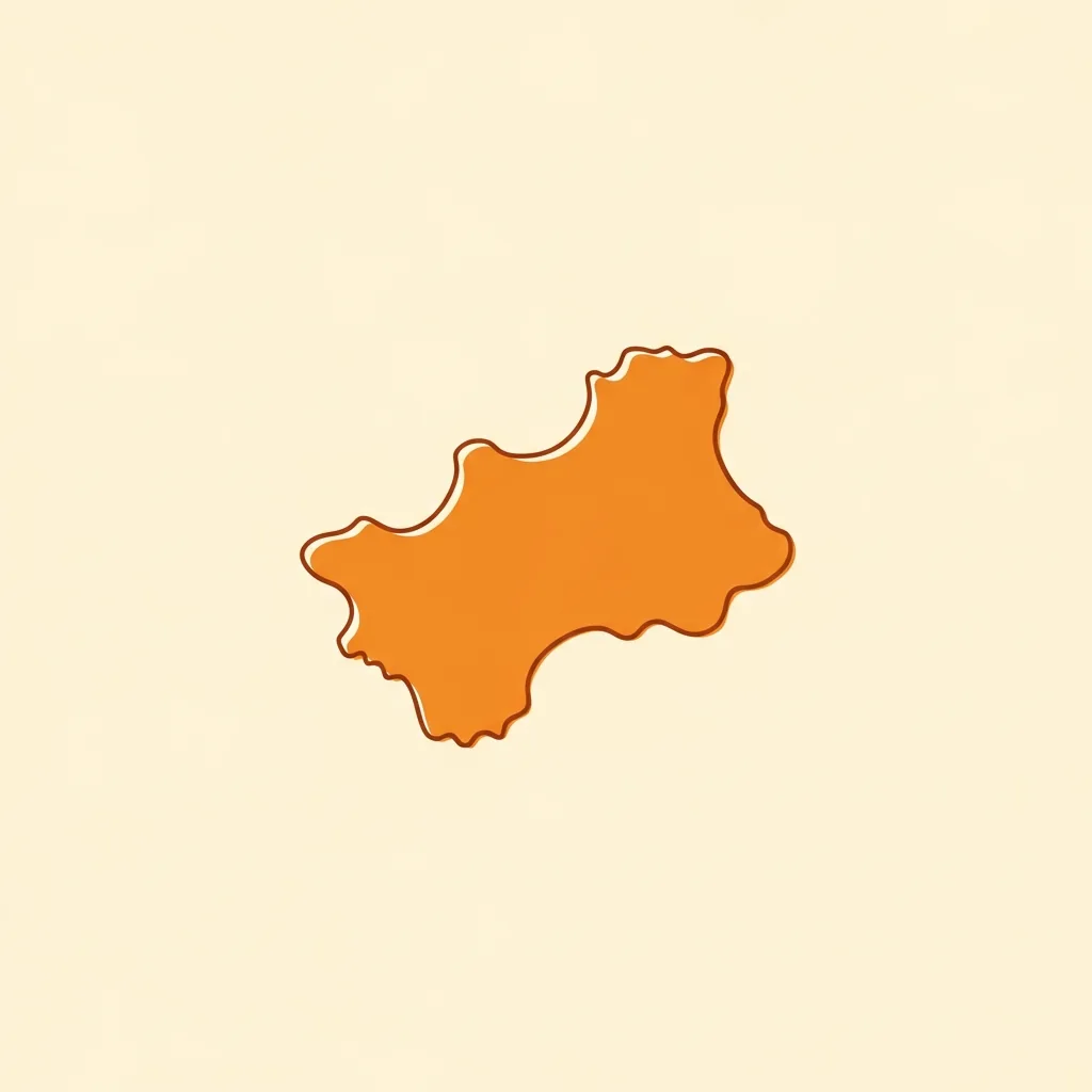 栃木県のシルエット地図